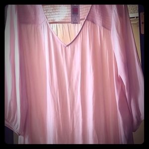 Pretty pink new with tags Torrid blouse.